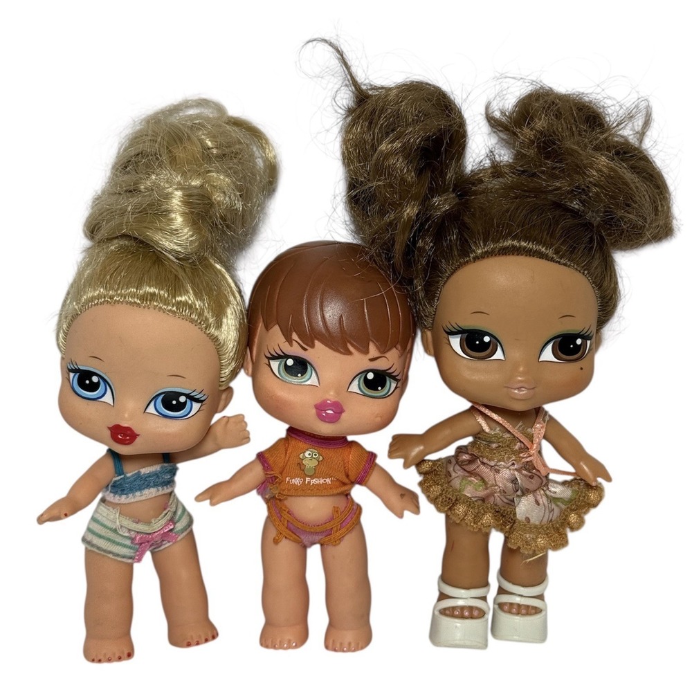 3 Baby Bratz Dolls 5" Lot